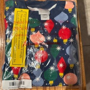 Festive Hanna Anderson Holiday Ornament Pajama Set